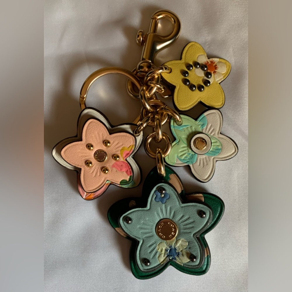 Coach Mystical Floral Wildflower Cluster Bag Charm